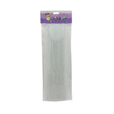 Glitter Pipe Cleaner(White,40PCS)